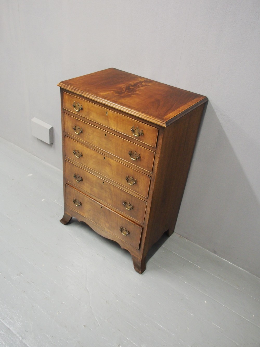 George III Style Mahogany Chest of Drawers View IV