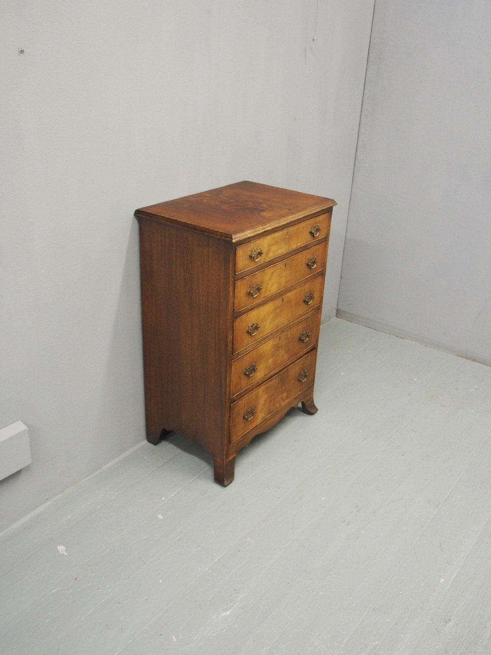 George III Style Mahogany Chest of Drawers View VI