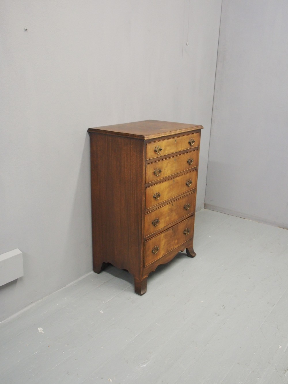 George III Style Mahogany Chest of Drawers View VII