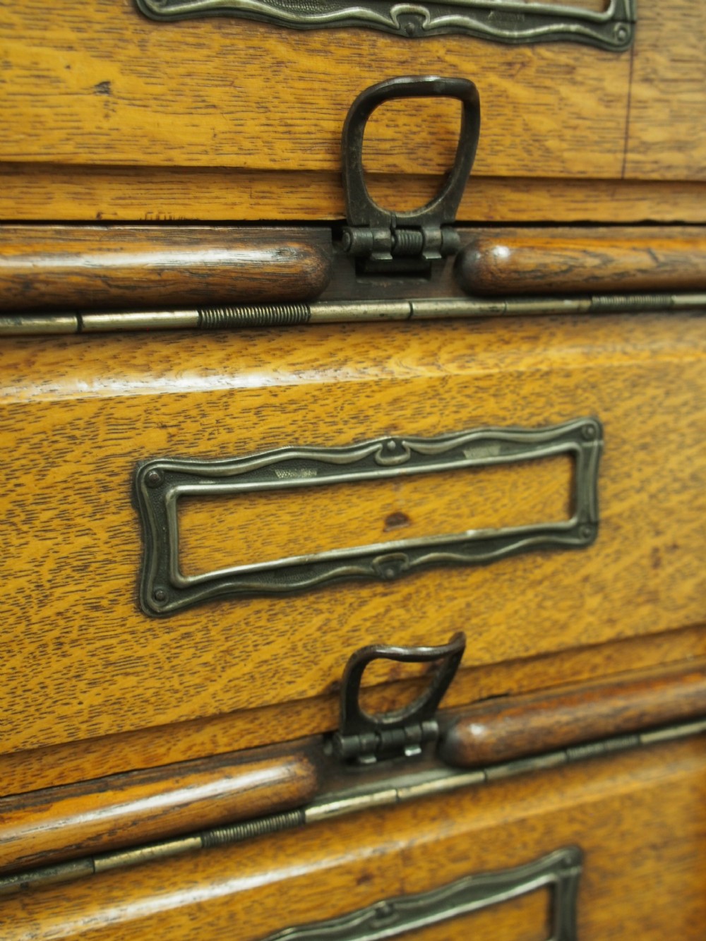 Tall Oak Filing Cabinet by Campbell & Son, Glasgow View VIII