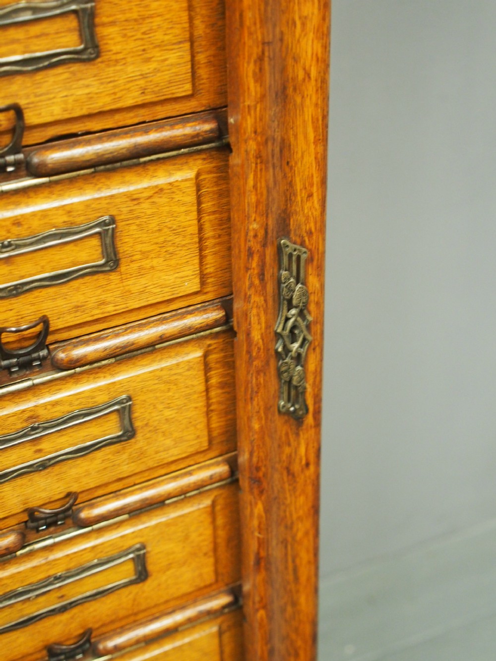 Tall Oak Filing Cabinet by Campbell & Son, Glasgow View XV