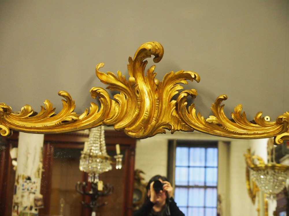 William IV Giltwood Overmantel Mirror View II