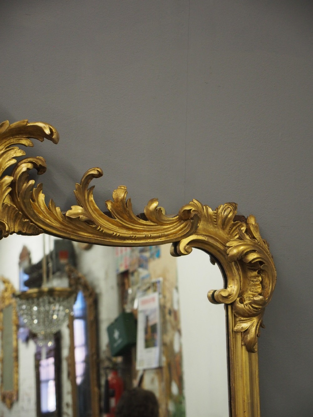 William IV Giltwood Overmantel Mirror View III
