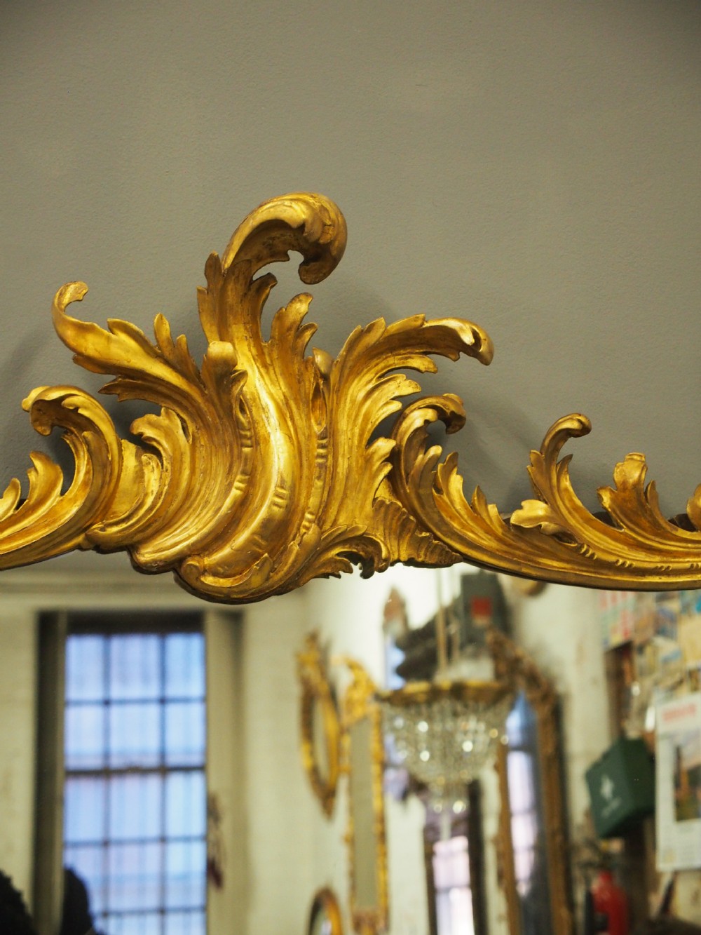 William IV Giltwood Overmantel Mirror View IV