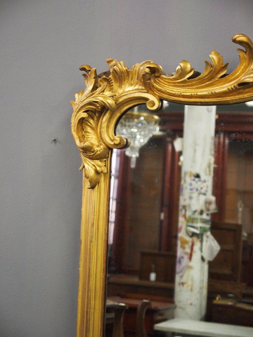 William IV Giltwood Overmantel Mirror View V