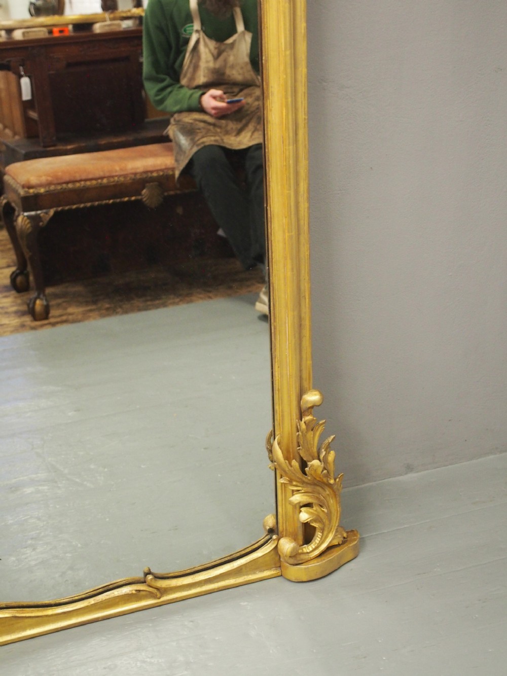 William IV Giltwood Overmantel Mirror View VII