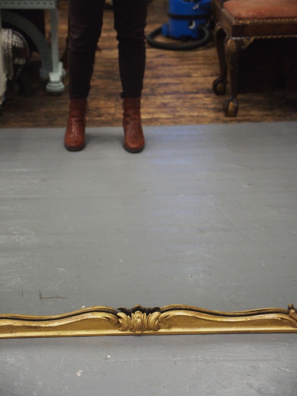 William IV Giltwood Overmantel Mirror View VIII