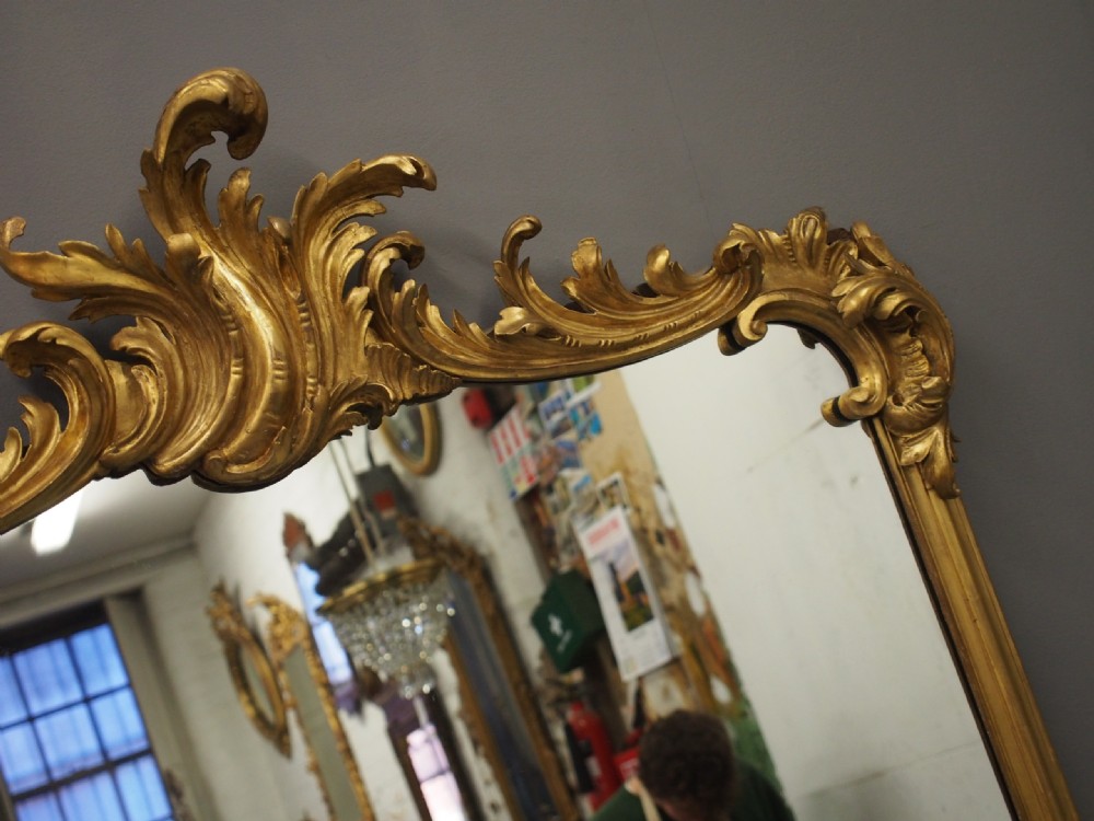 William IV Giltwood Overmantel Mirror View IX