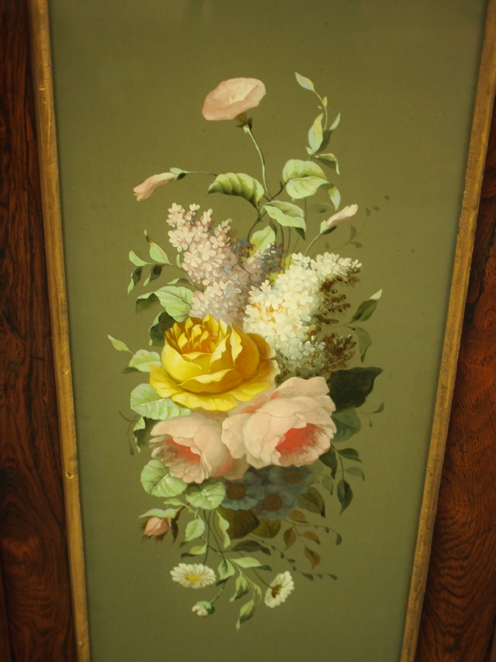 Victorian Rosewood, Marble and Painted Door Cabinets View XIII