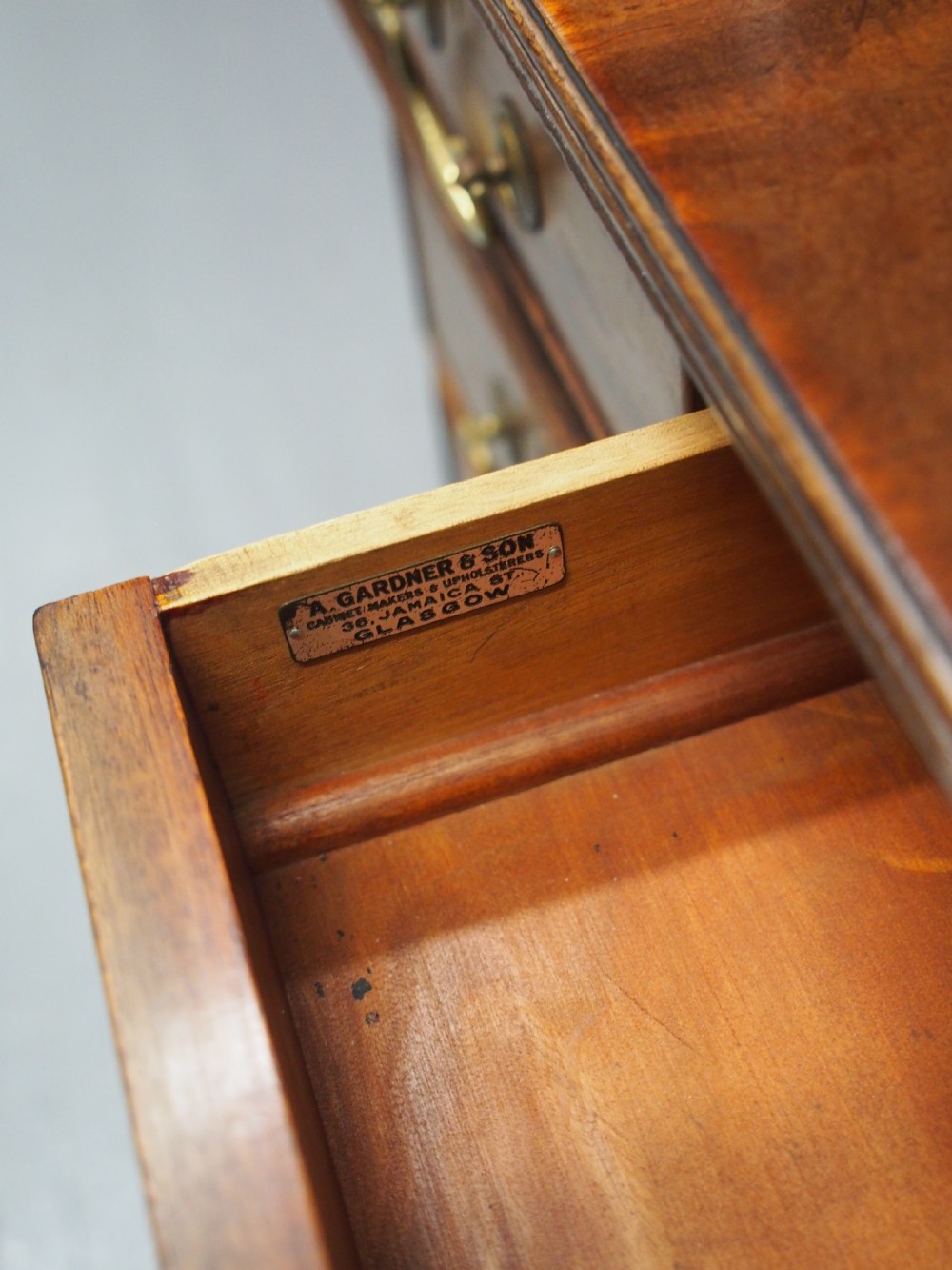 Georgian Style Mahogany Pedestal Desk View VII