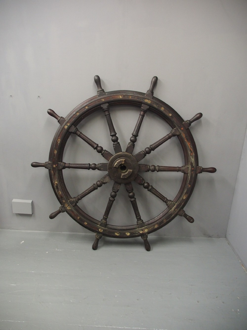 Large Oak Ships Wheel View IV