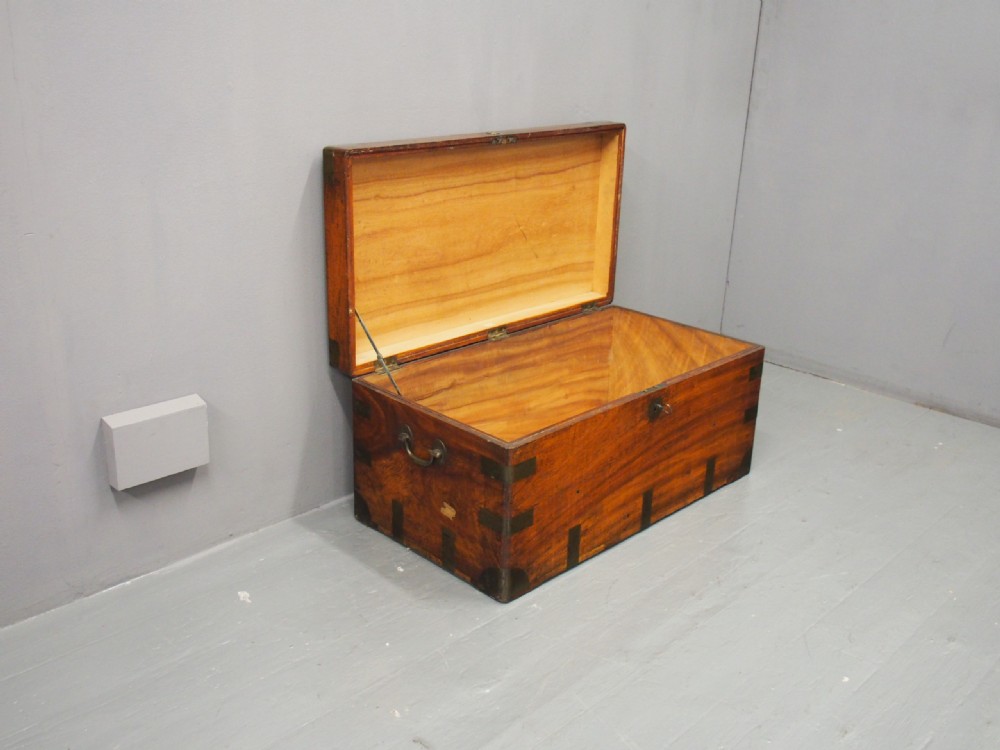 Brass Bound Camphor wood Trunk View II
