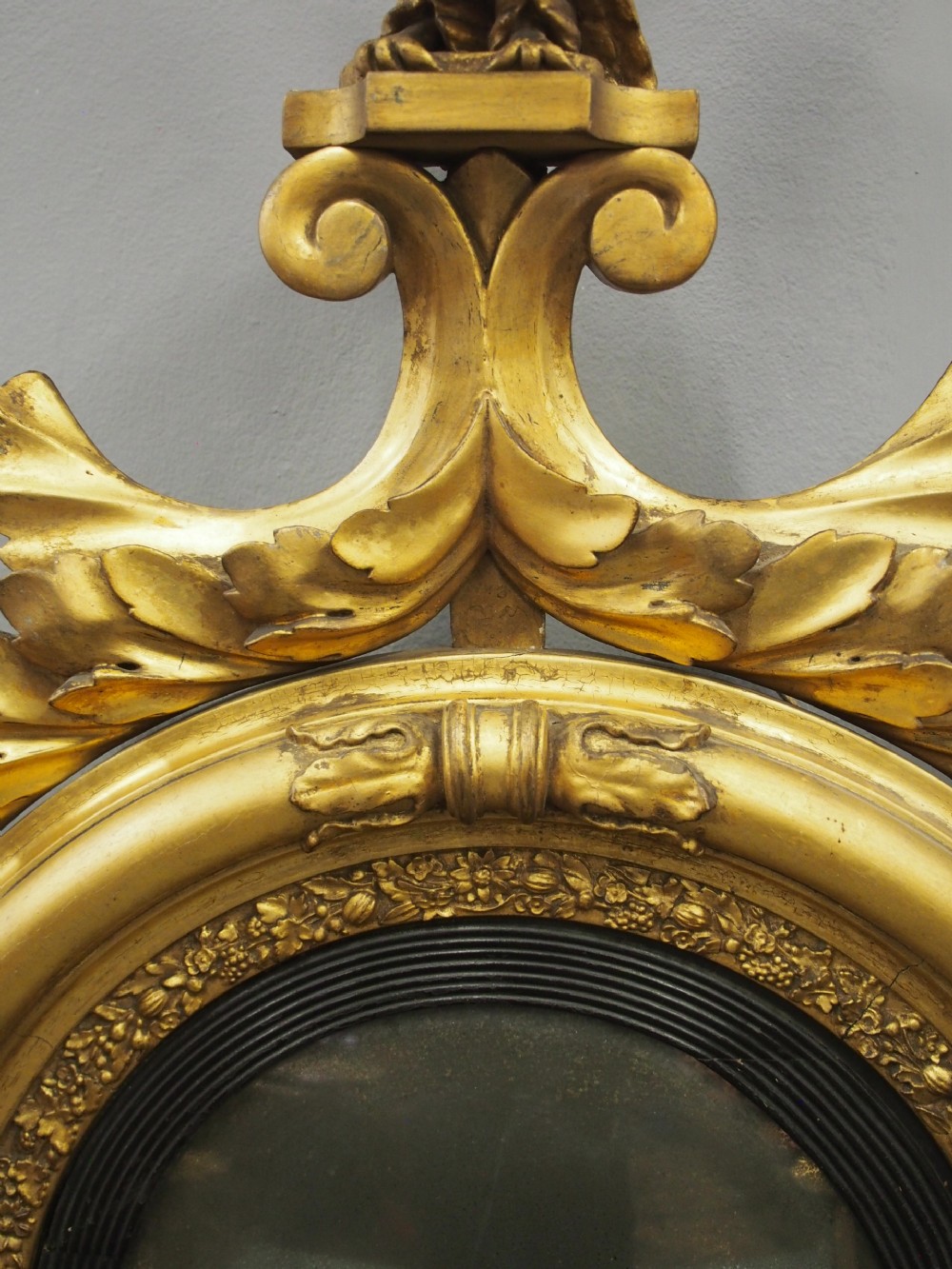 Irish Regency Convex Mirror View VI