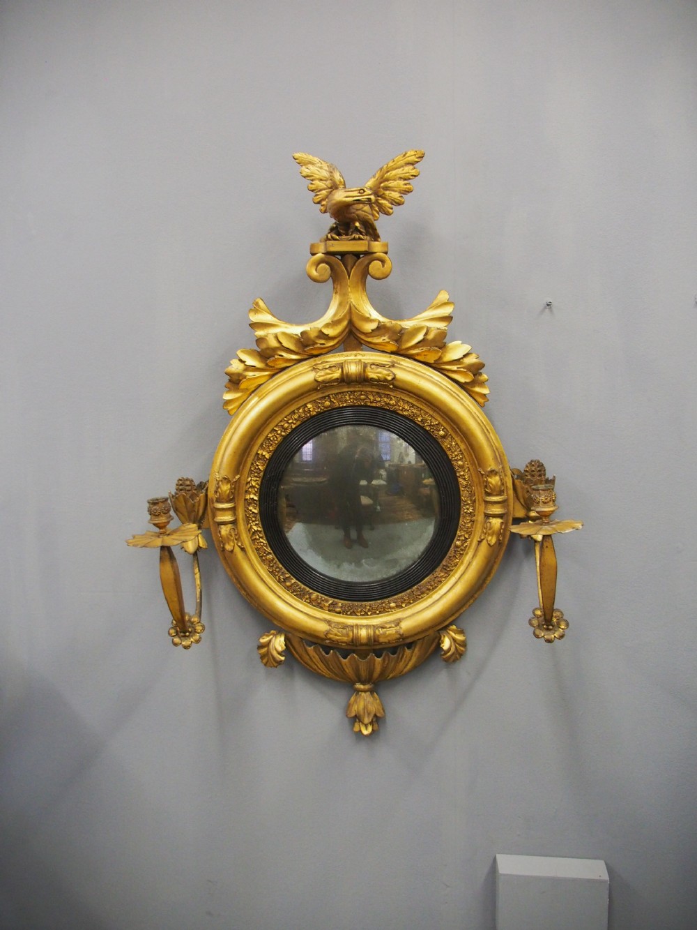 Irish Regency Convex Mirror View VIII