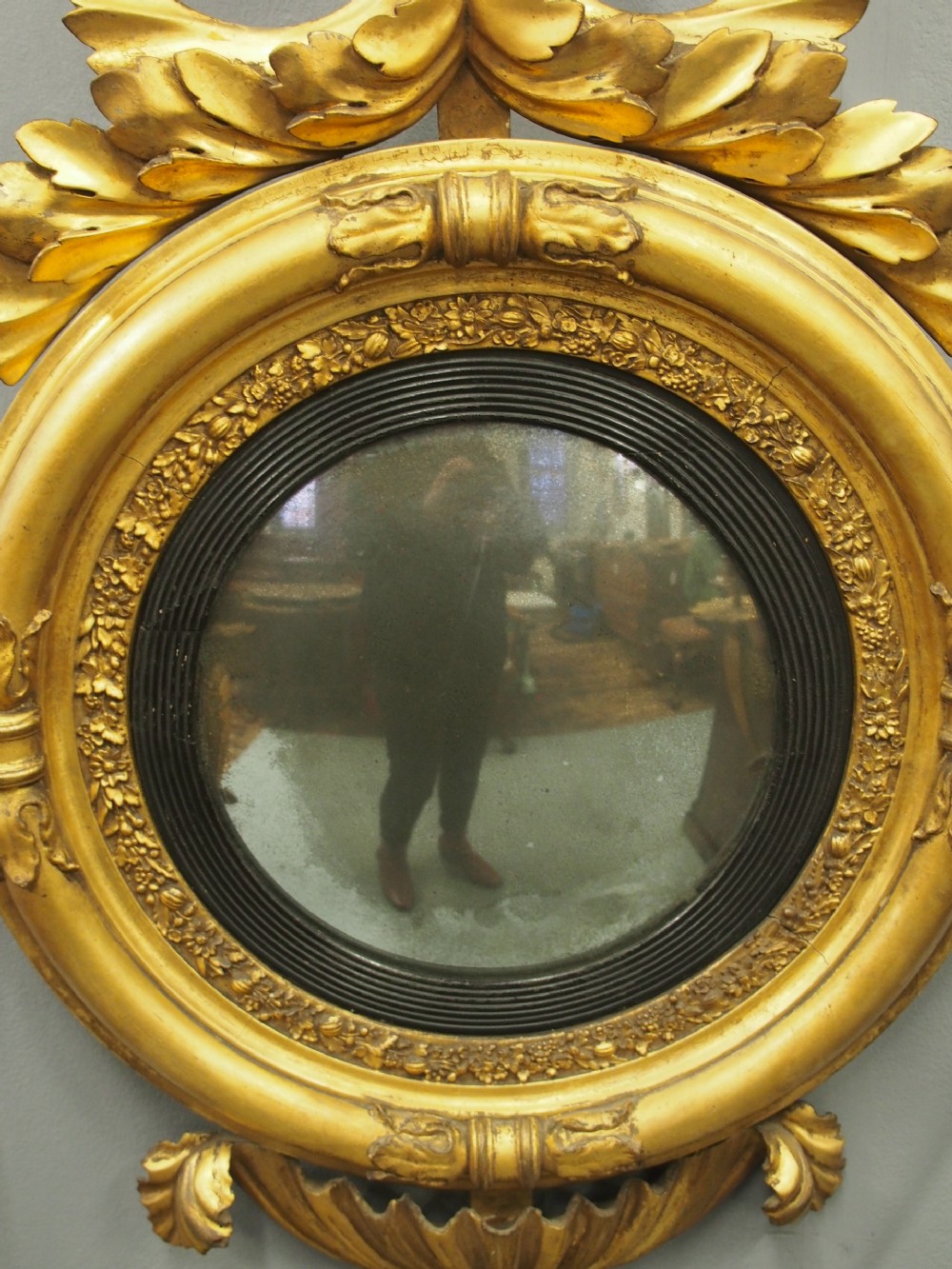 Irish Regency Convex Mirror View XIII