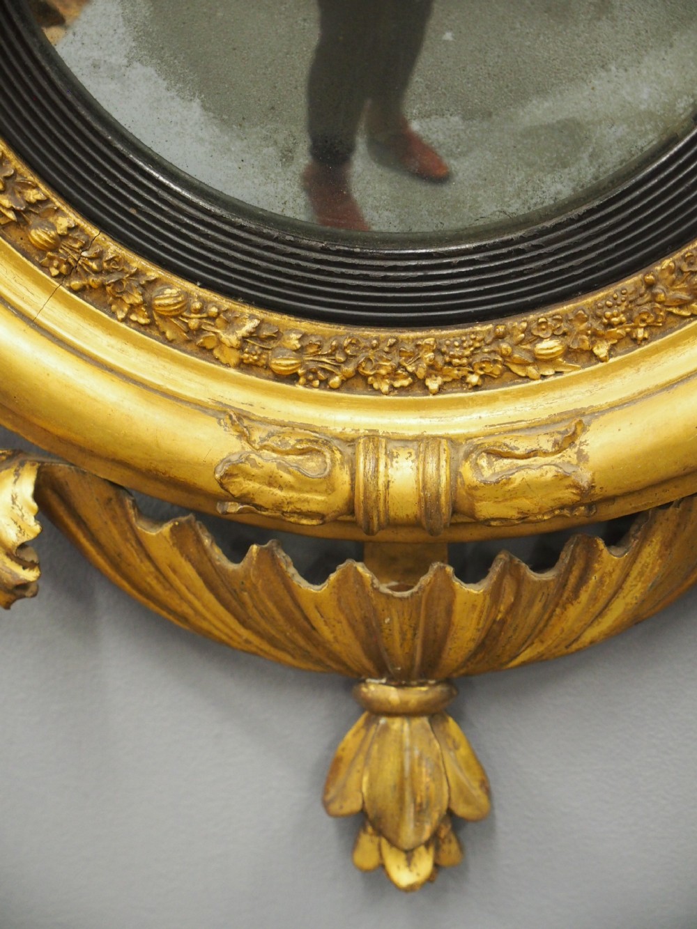 Irish Regency Convex Mirror View XV