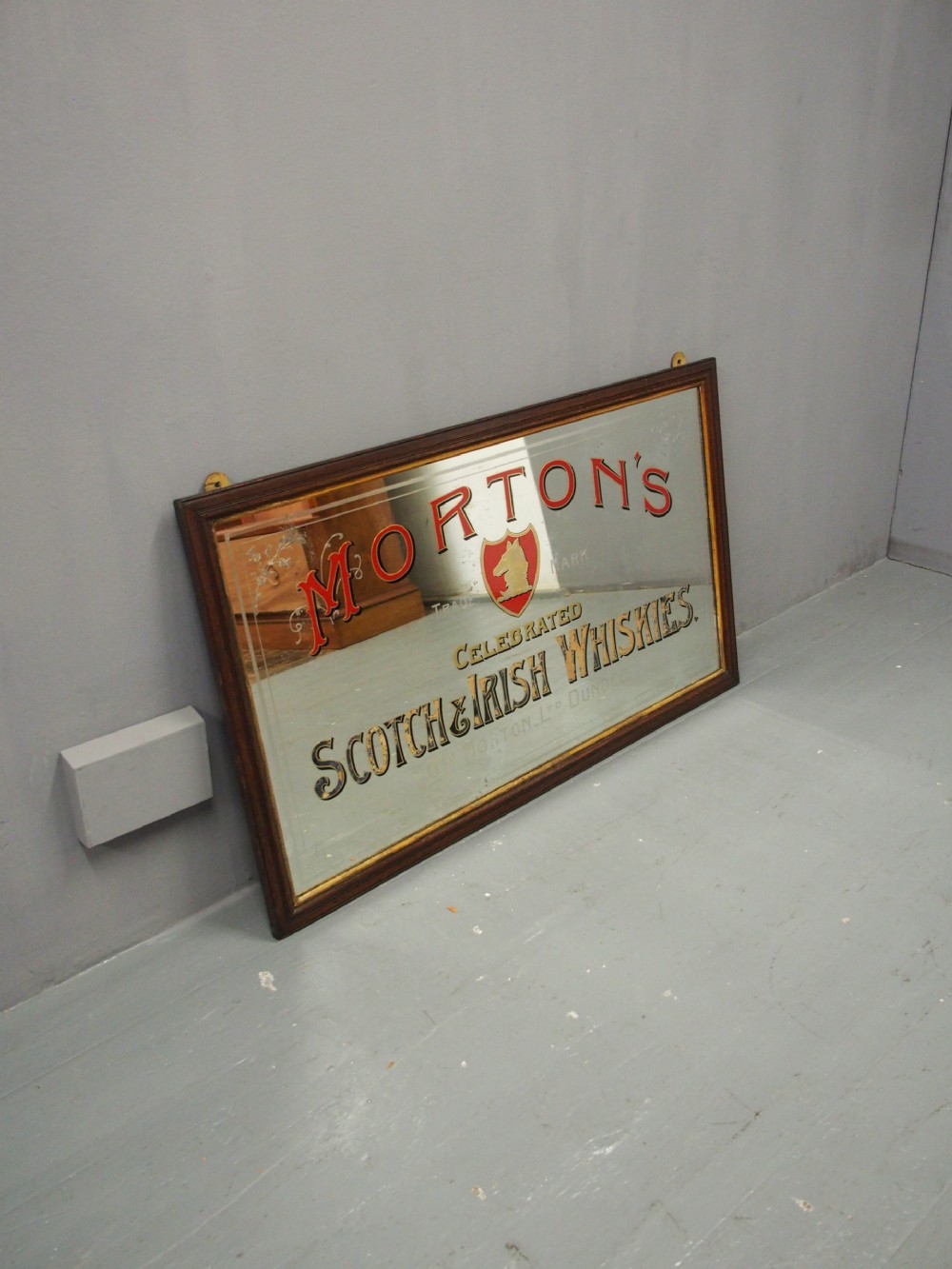 Victorian Pub Mirror for Morton’s Scotch & Irish Whiskies View III