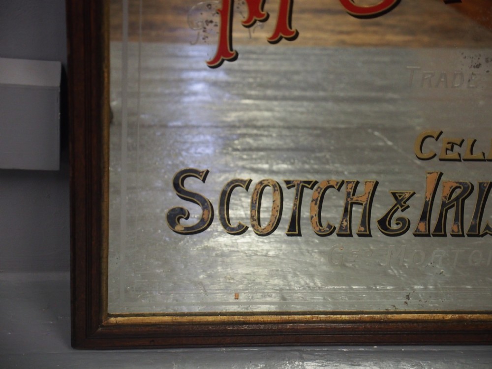 Victorian Pub Mirror for Morton’s Scotch & Irish Whiskies View VII