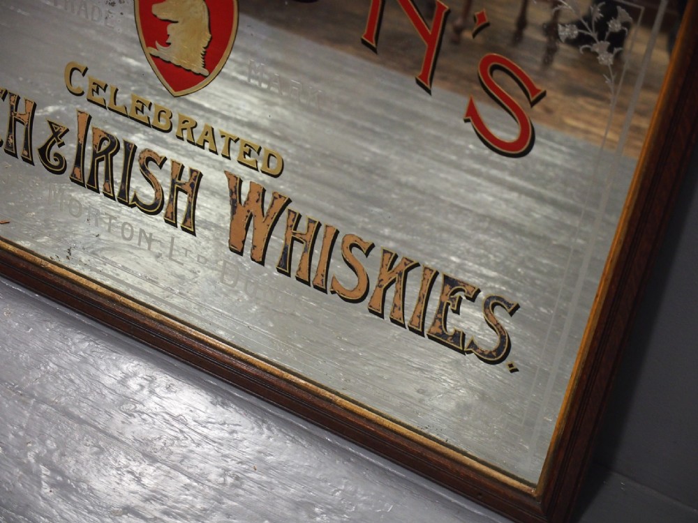 Victorian Pub Mirror for Morton’s Scotch & Irish Whiskies View X