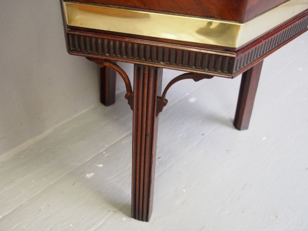 George III Inlaid Mahogany Polygon Wine Cooler View IV