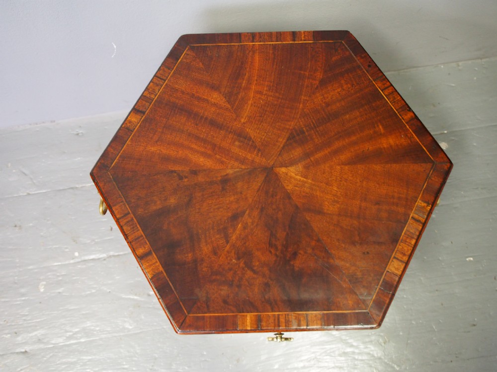 George III Inlaid Mahogany Polygon Wine Cooler View XIV