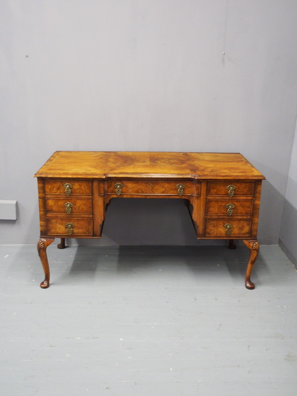 George II Style Walnut Writing Table View II
