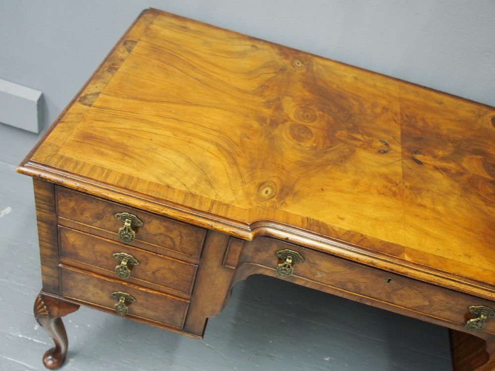 George II Style Walnut Writing Table View XI