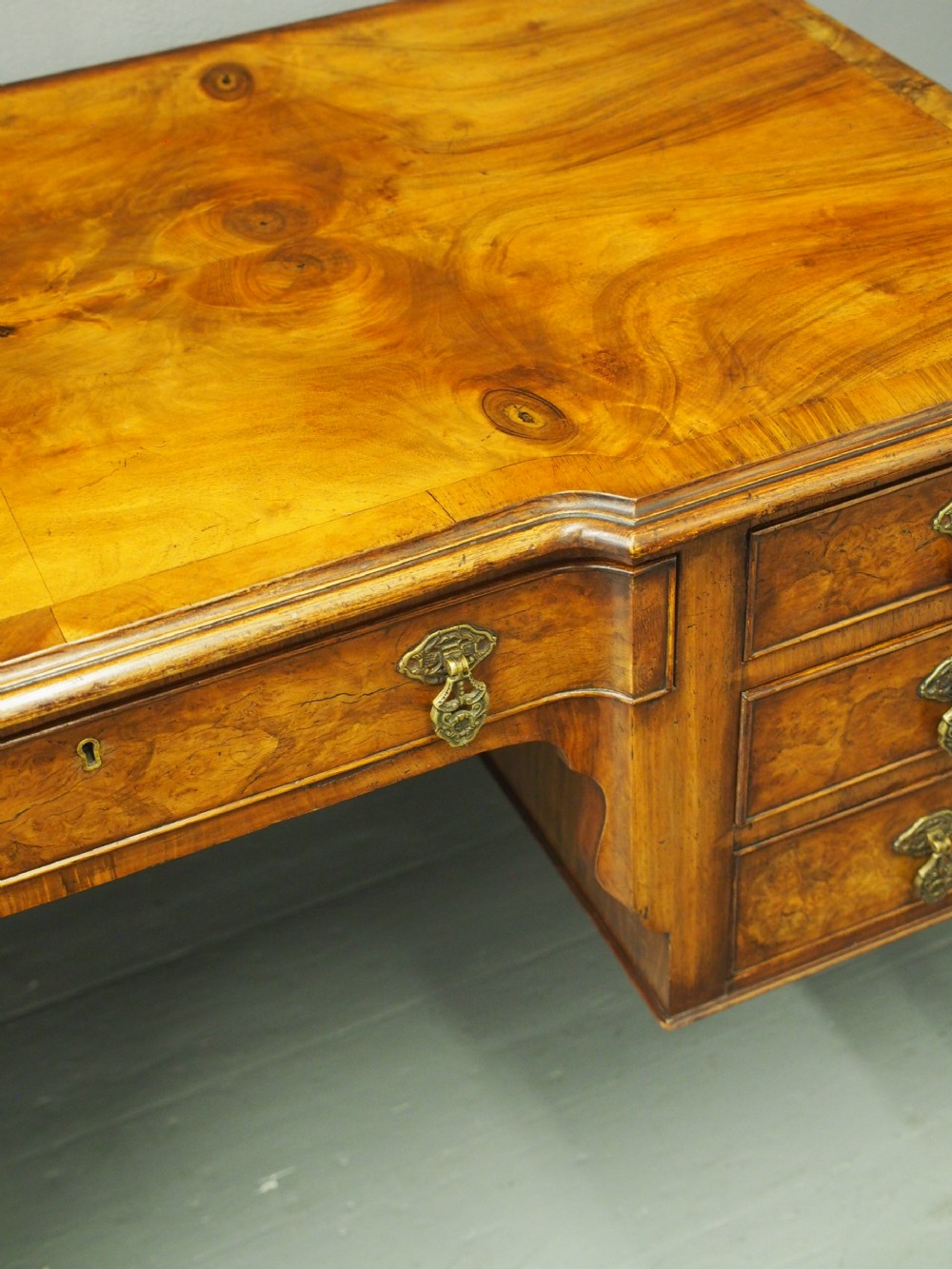 George II Style Walnut Writing Table View XIII