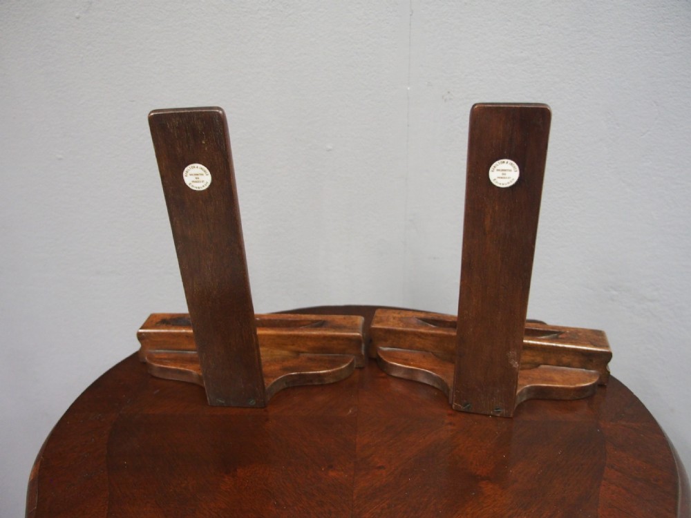 Pair of Mahogany Plate Stands View III