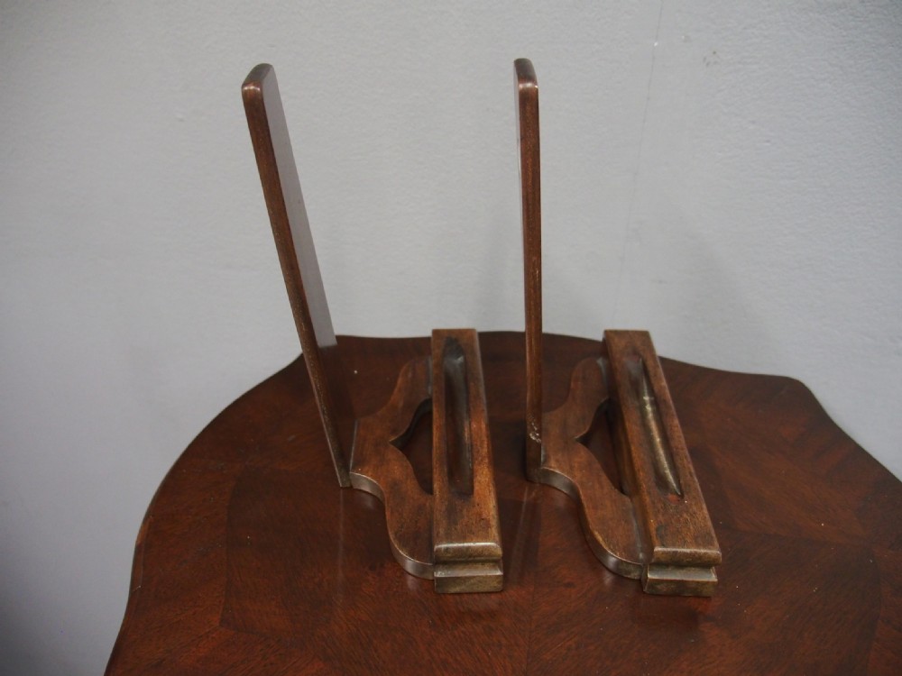 Pair of Mahogany Plate Stands View IV