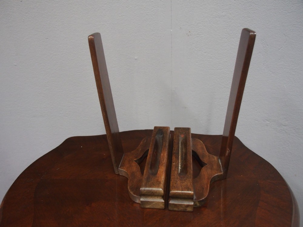 Pair of Mahogany Plate Stands View VI