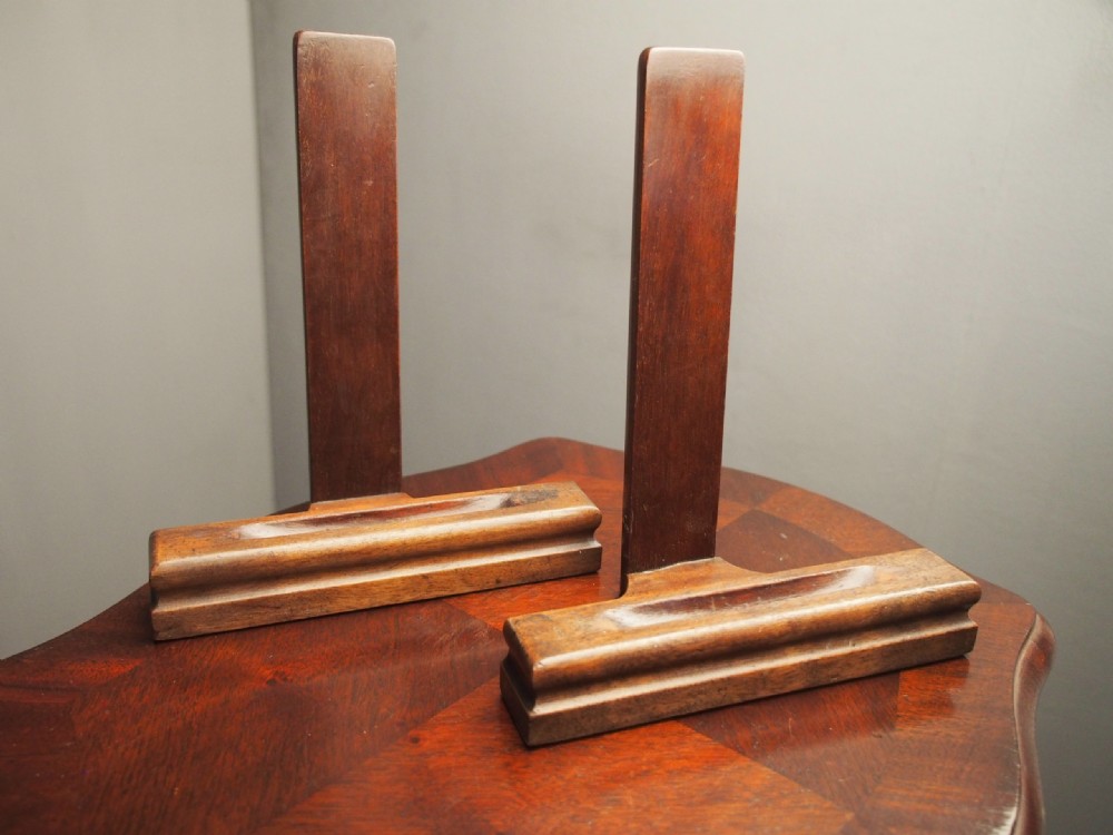 Pair of Mahogany Plate Stands View XI