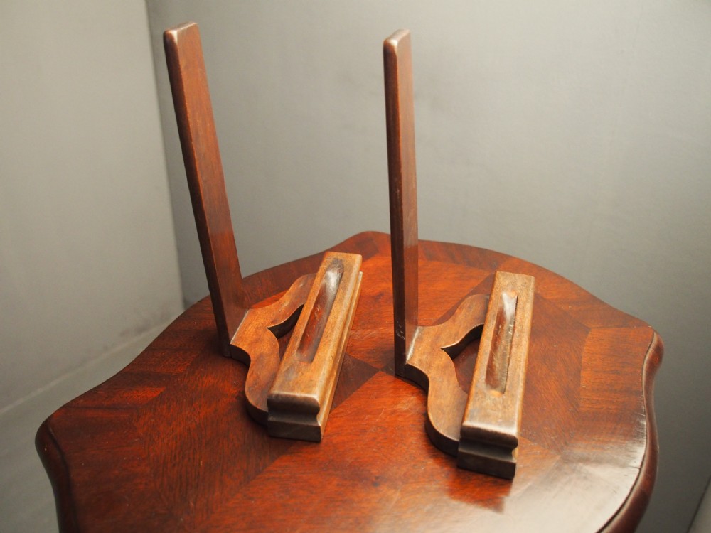Pair of Mahogany Plate Stands View XII