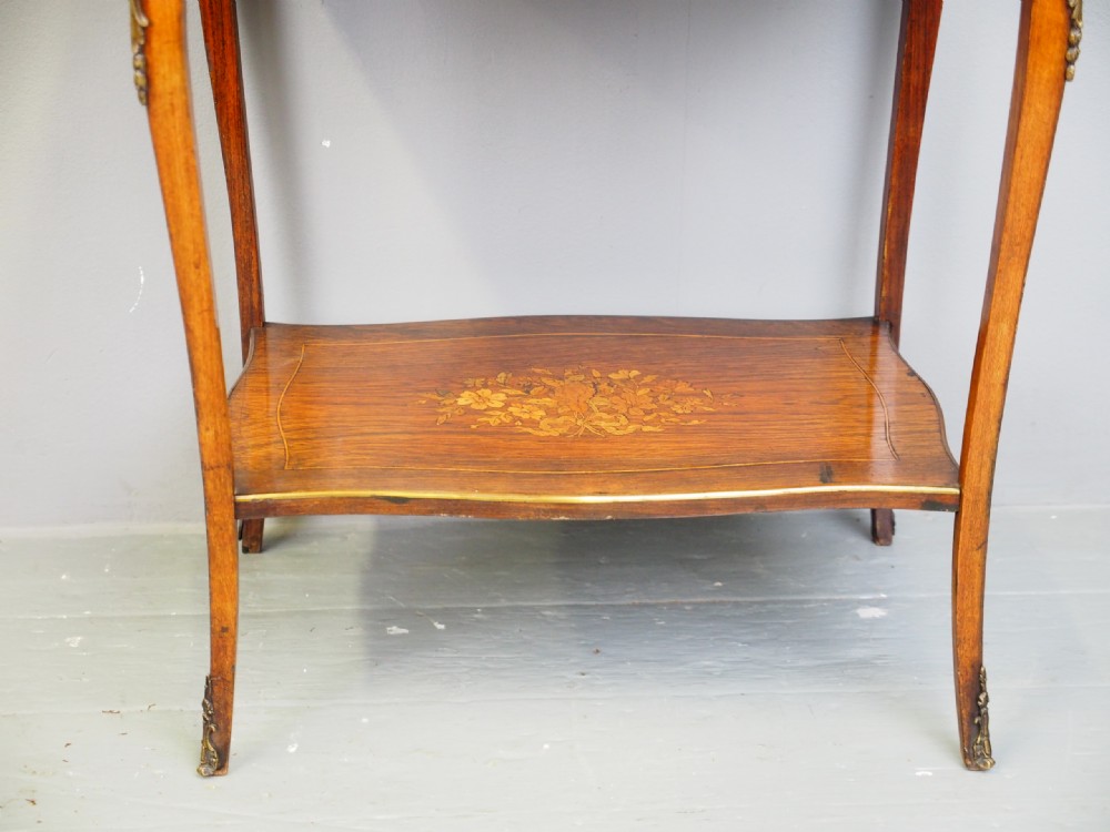 French Marquetry Vitrine Table View III
