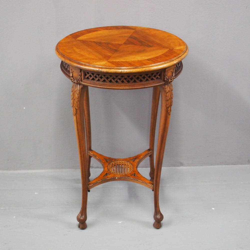 Late Victorian French Walnut Occasional Table