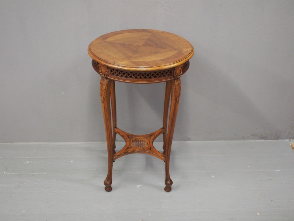 Late Victorian French Walnut Occasional Table View II