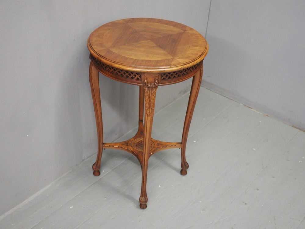 Late Victorian French Walnut Occasional Table View VI
