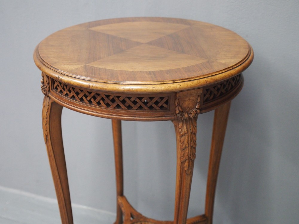 Late Victorian French Walnut Occasional Table View VIII