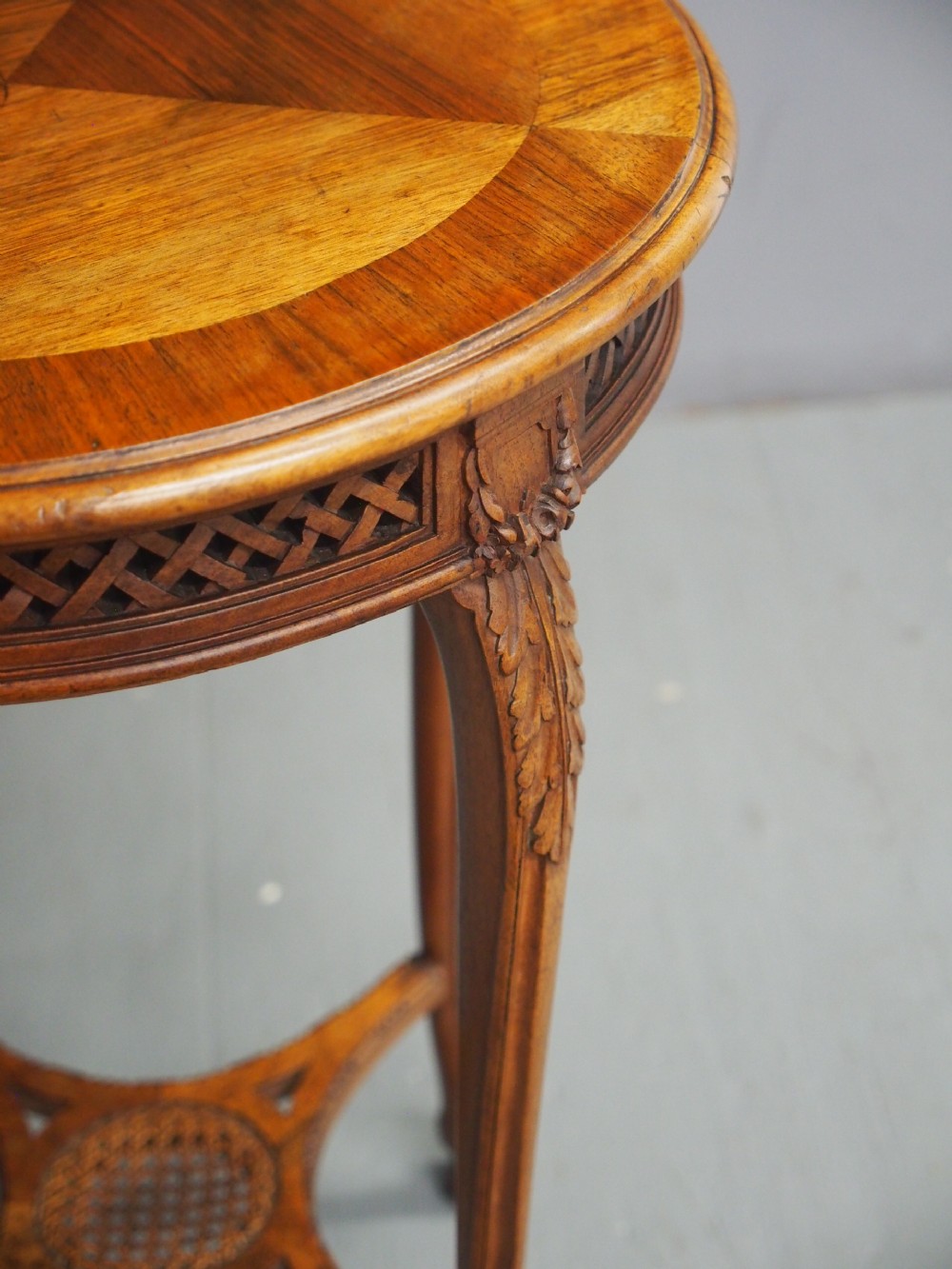 Late Victorian French Walnut Occasional Table View XI