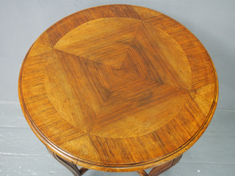 Late Victorian French Walnut Occasional Table View XIII