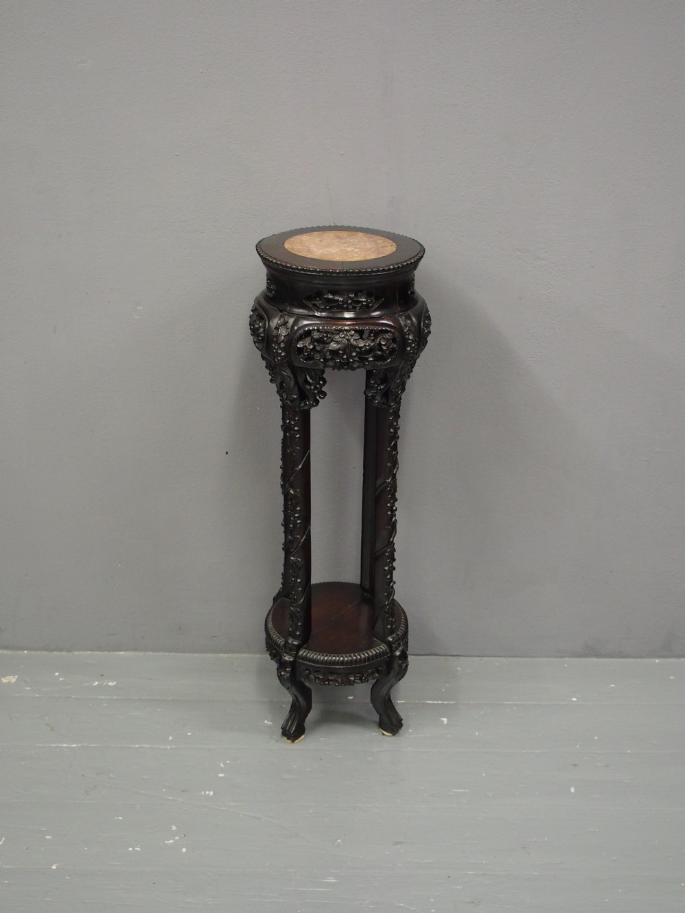 Chinese Marble Top Tall Plant Stand View VIII