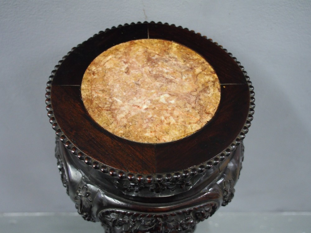 Chinese Marble Top Tall Plant Stand View IX