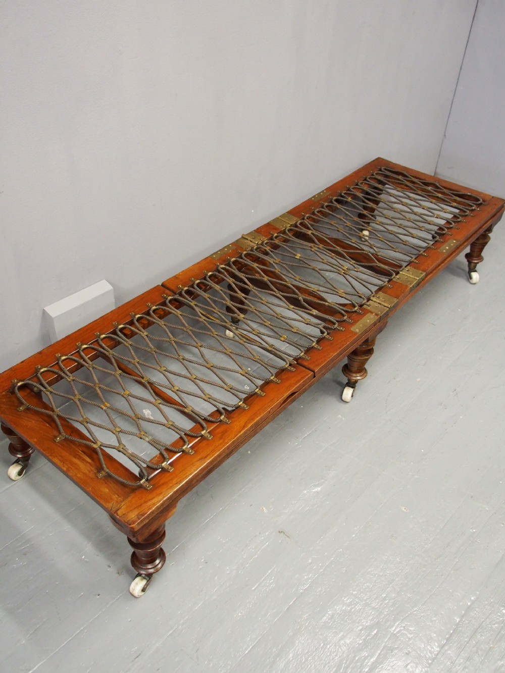 Victorian Mahogany Campaign Bed View X