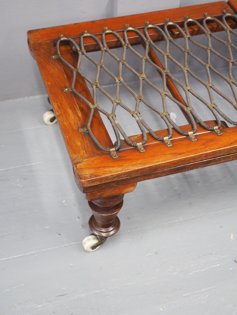 Victorian Mahogany Campaign Bed View XI
