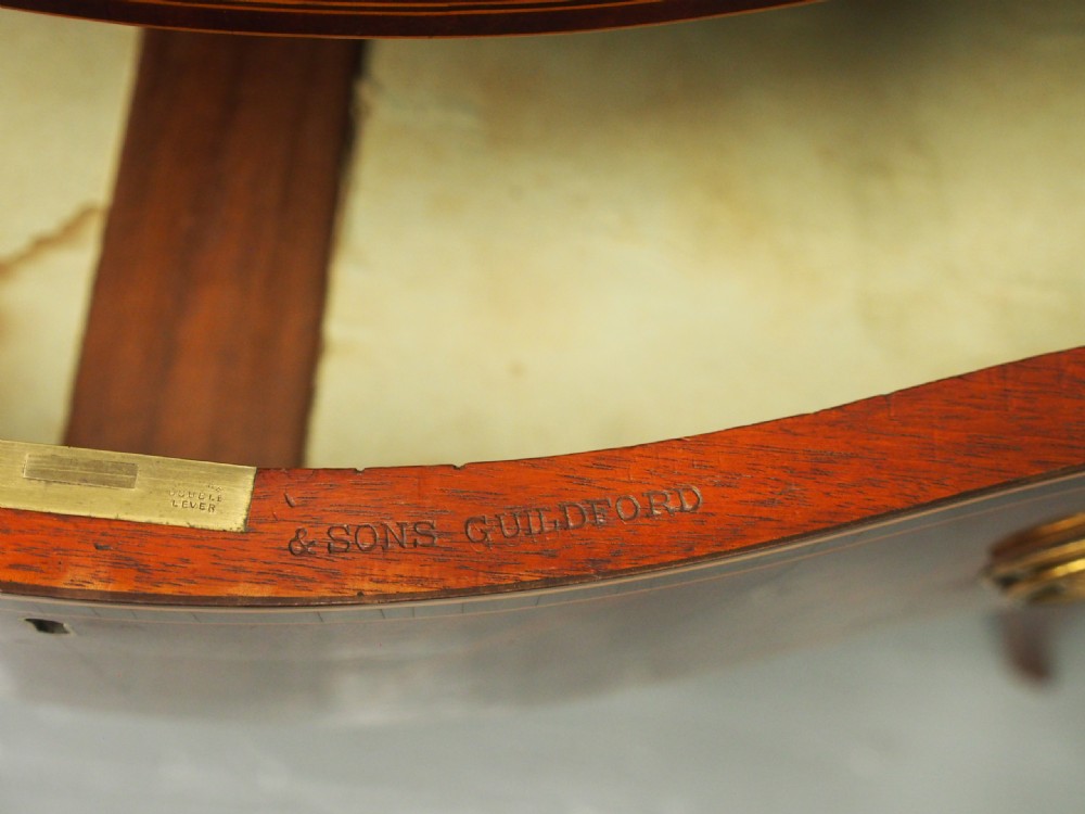 George III Inlaid Mahogany Serpentine Chest of Drawers View III