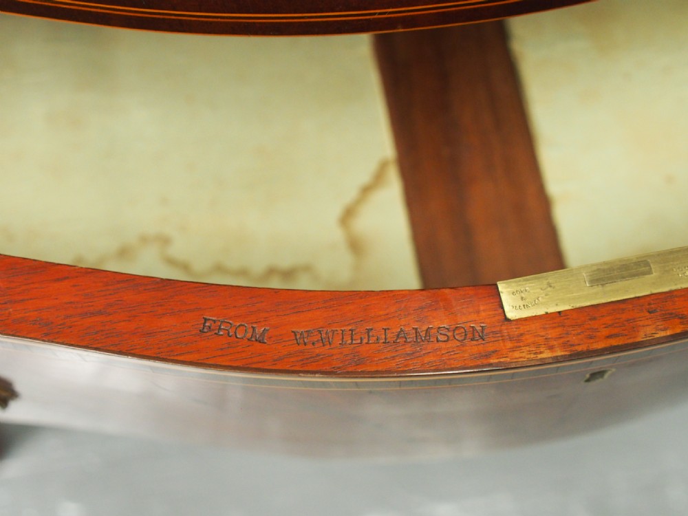 George III Inlaid Mahogany Serpentine Chest of Drawers View IV