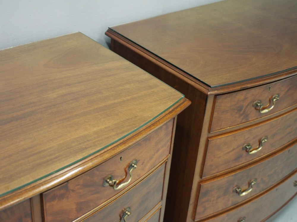 Pair of George III Style Mahogany Chest of Drawers View VI