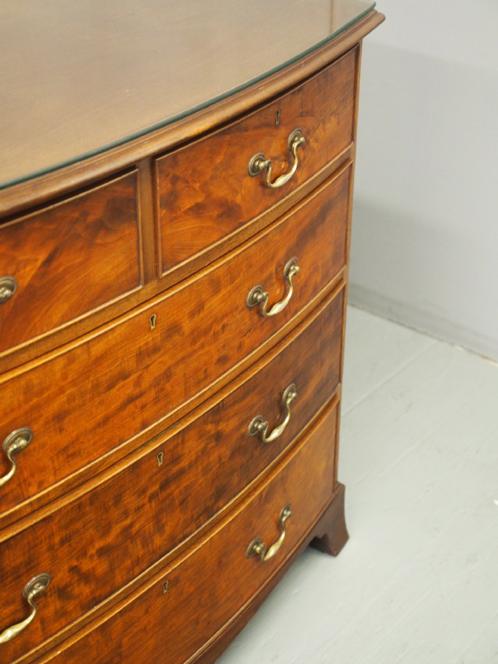 Pair of George III Style Mahogany Chest of Drawers View VII