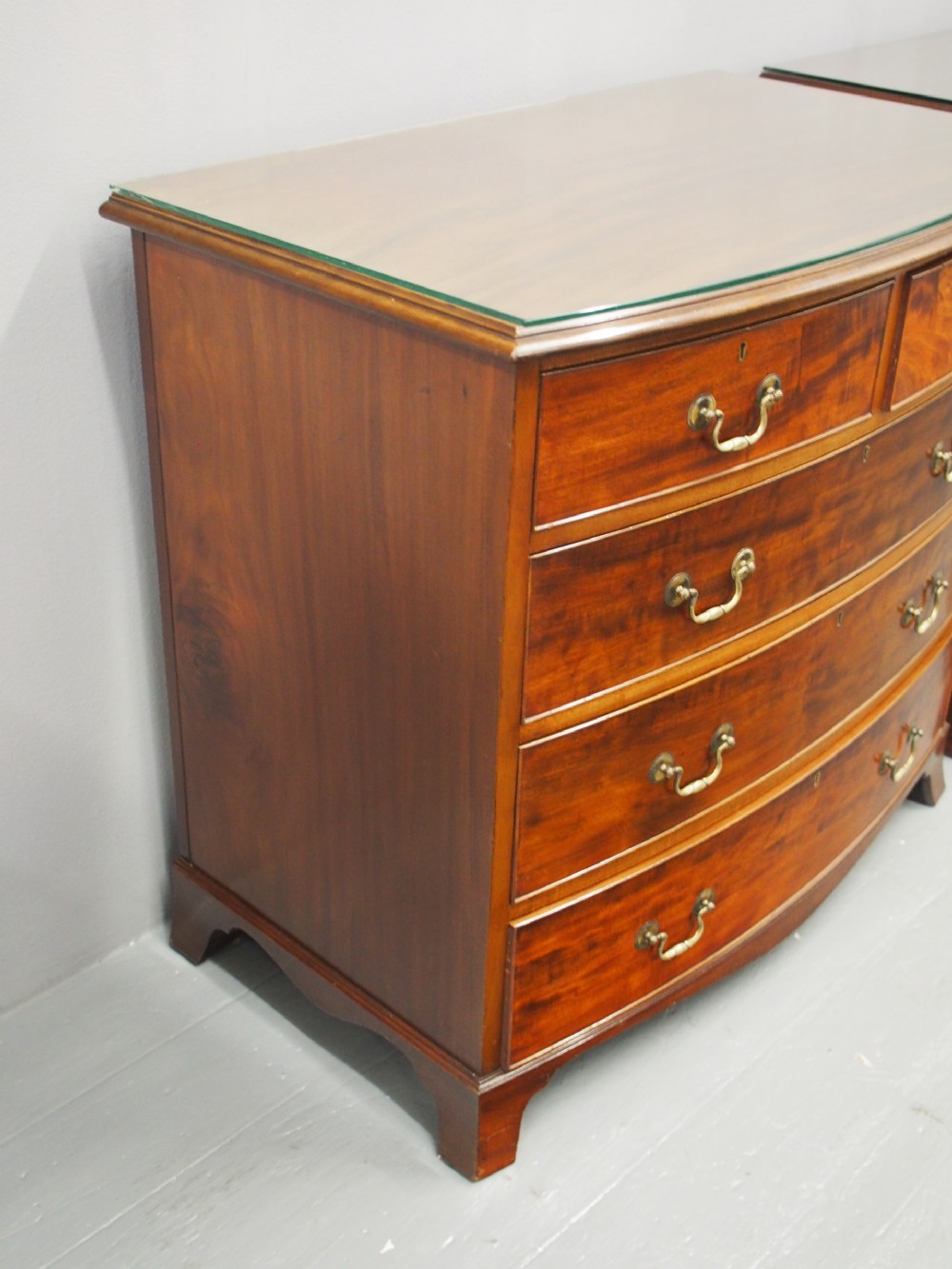 Pair of George III Style Mahogany Chest of Drawers View IX