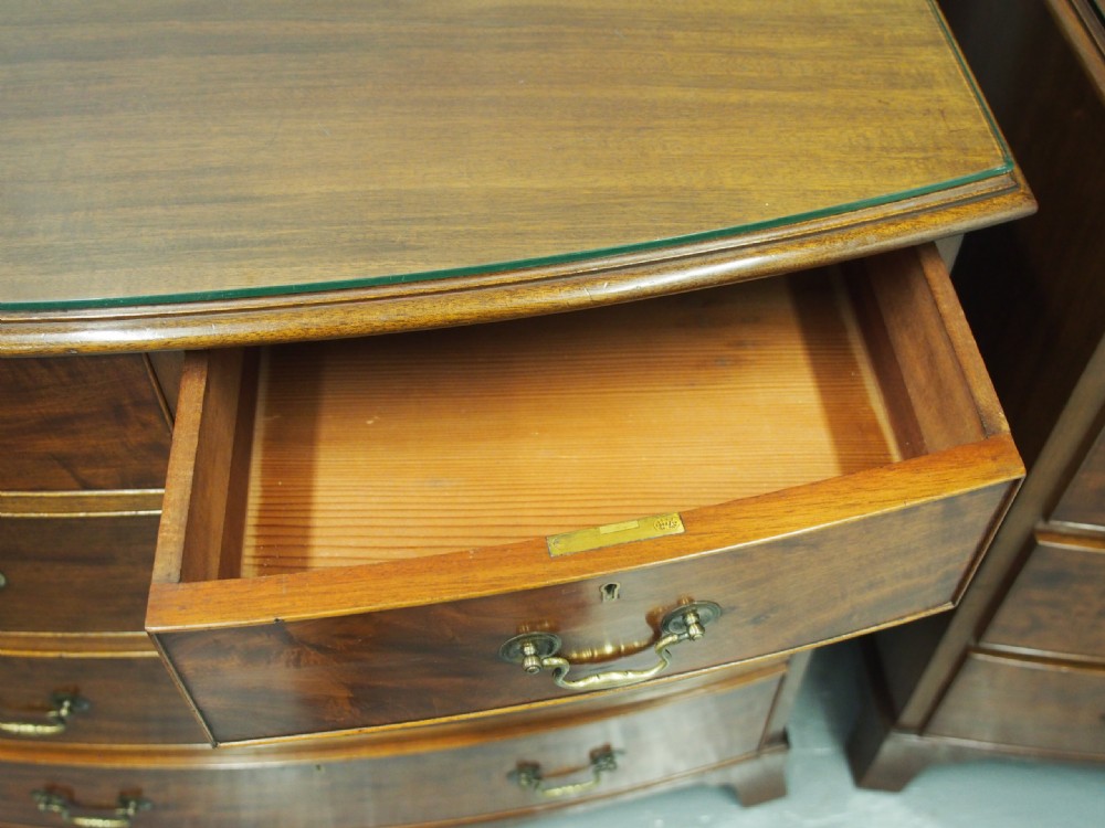 Pair of George III Style Mahogany Chest of Drawers View XIV